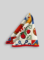 Pomelina Silk Pocket Square - StudioSuits