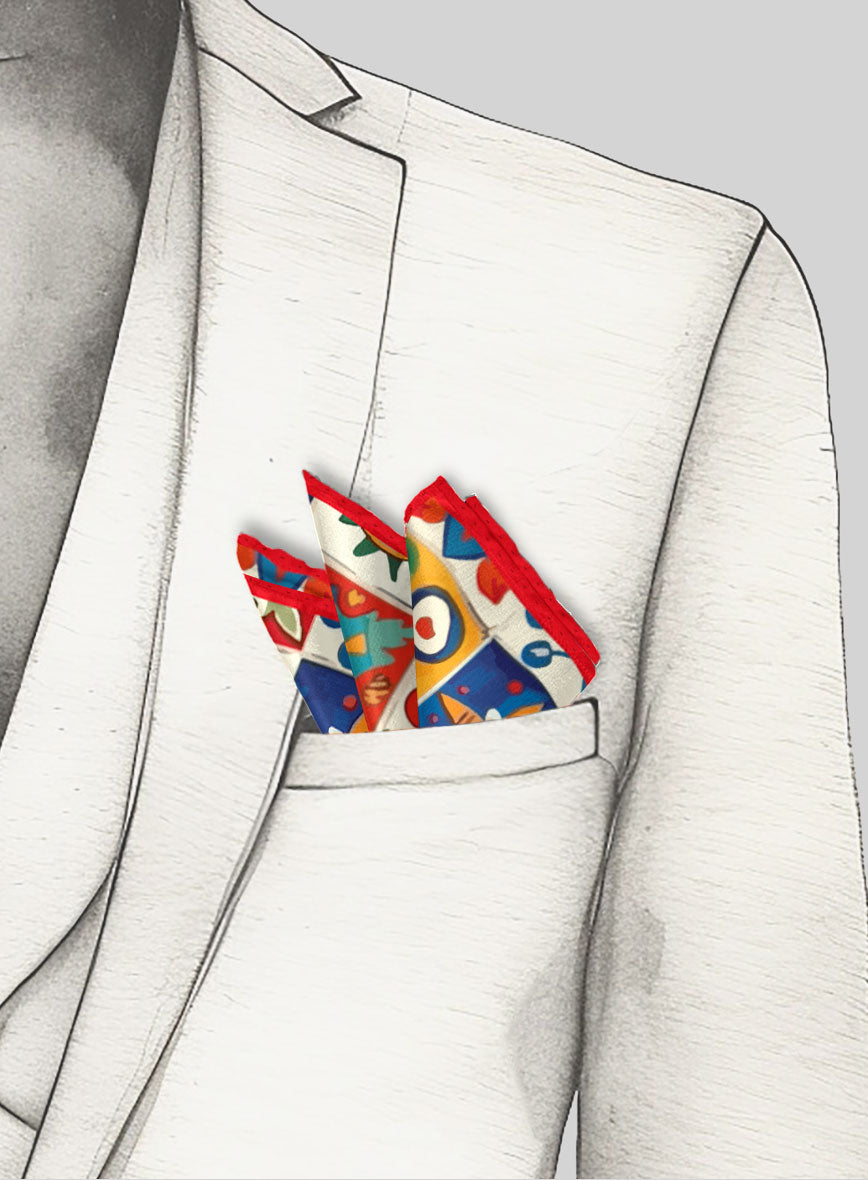 Pomelina Silk Pocket Square - StudioSuits