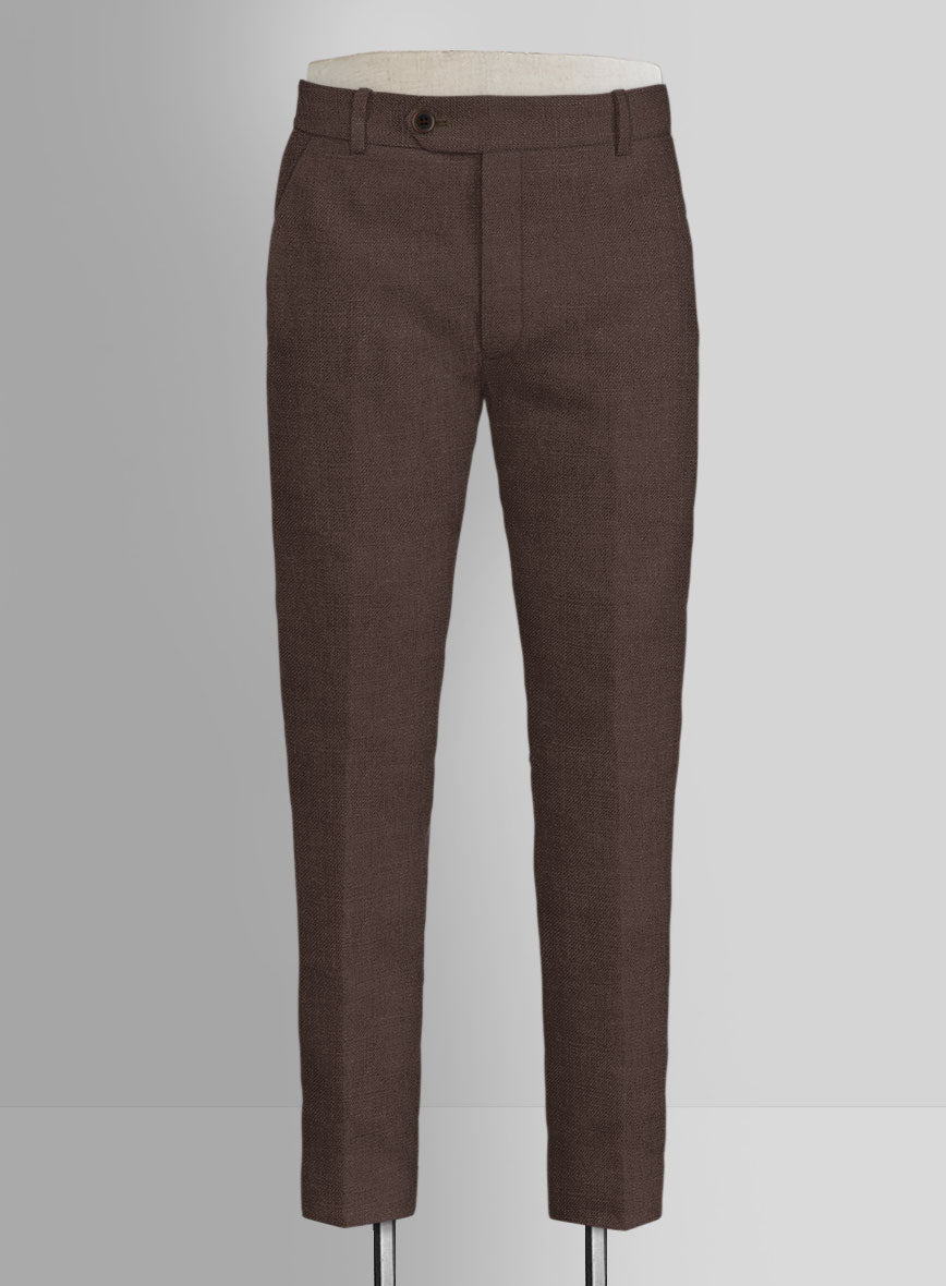 Italian Prato Brown Linen Suit - StudioSuits