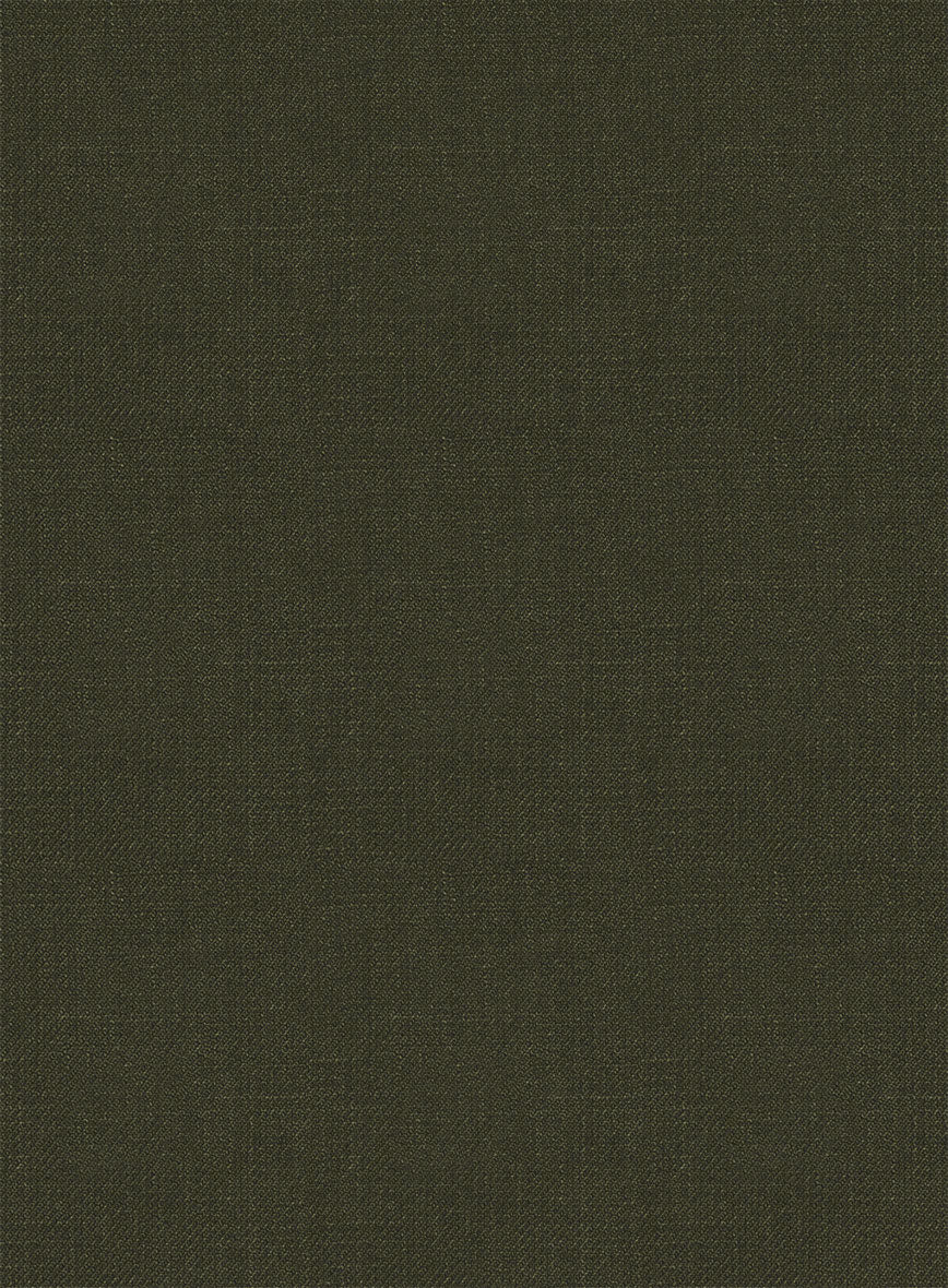 Italian Prato Green Linen Double Breasted Jacket - StudioSuits