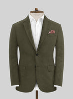 Italian Prato Green Linen Jacket - StudioSuits