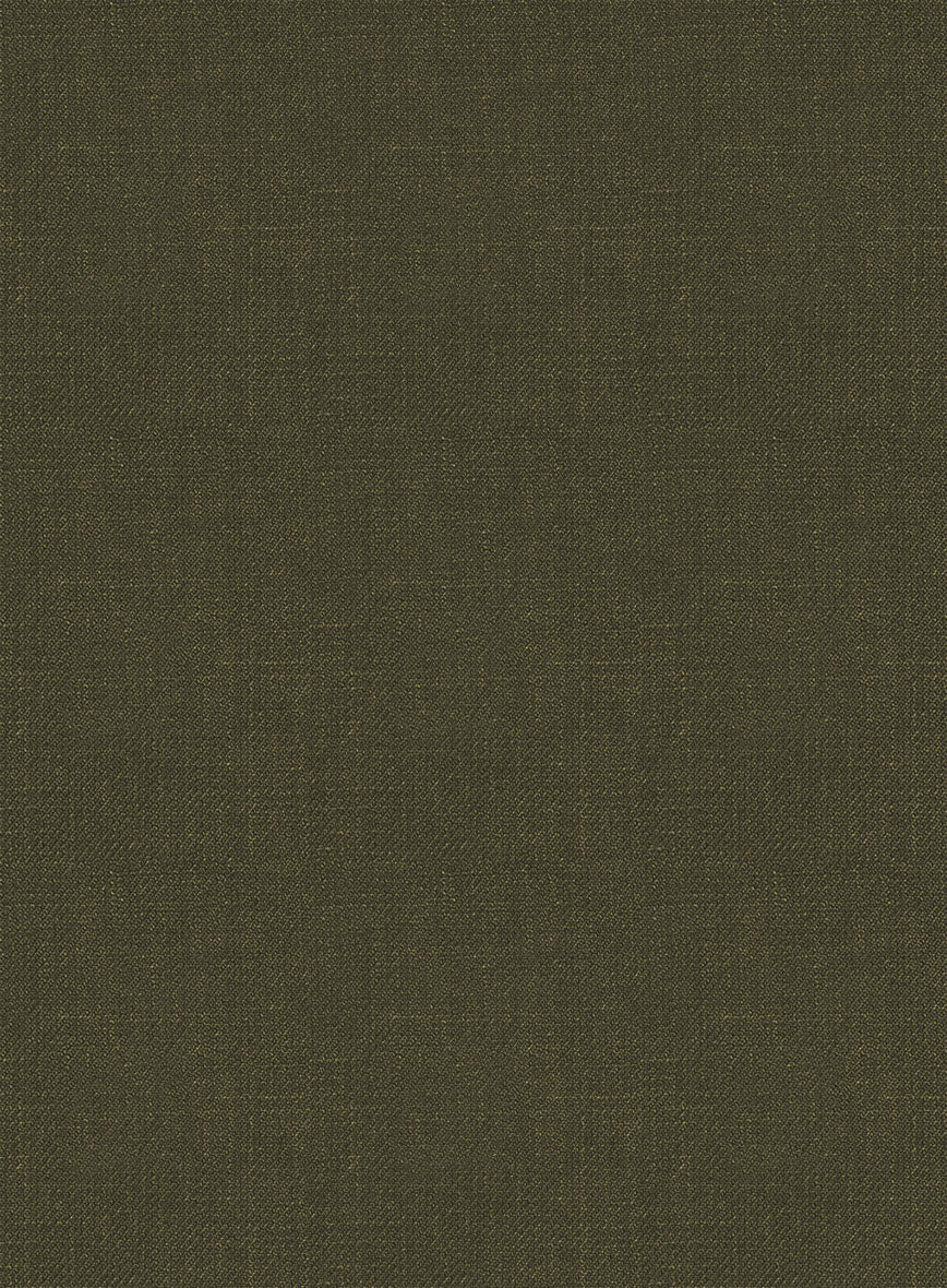 Italian Prato Green Linen Jacket - StudioSuits