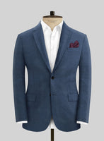 Italian Prato Indigo Blue Linen Suit - StudioSuits