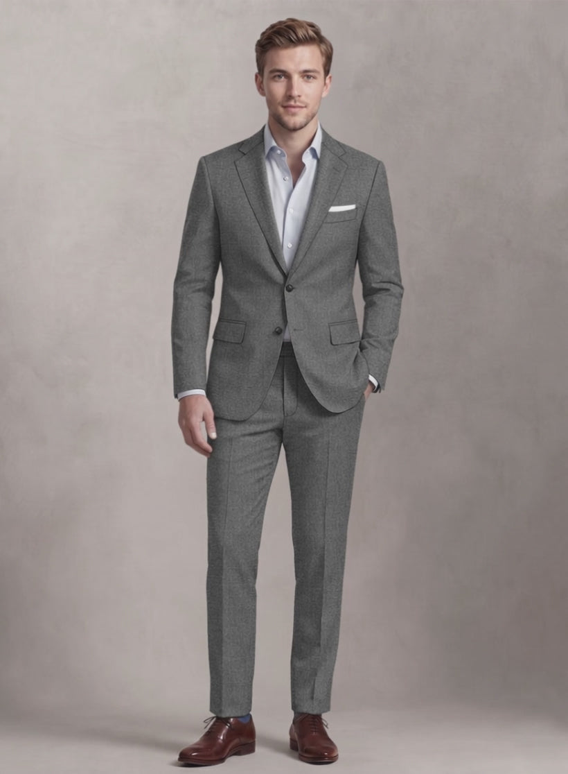 Paul Smith × Loro Piana 3ピーススーツ L グレー Loro Piana Suitmate Sharkskin Gray Suit – StudioSuits
