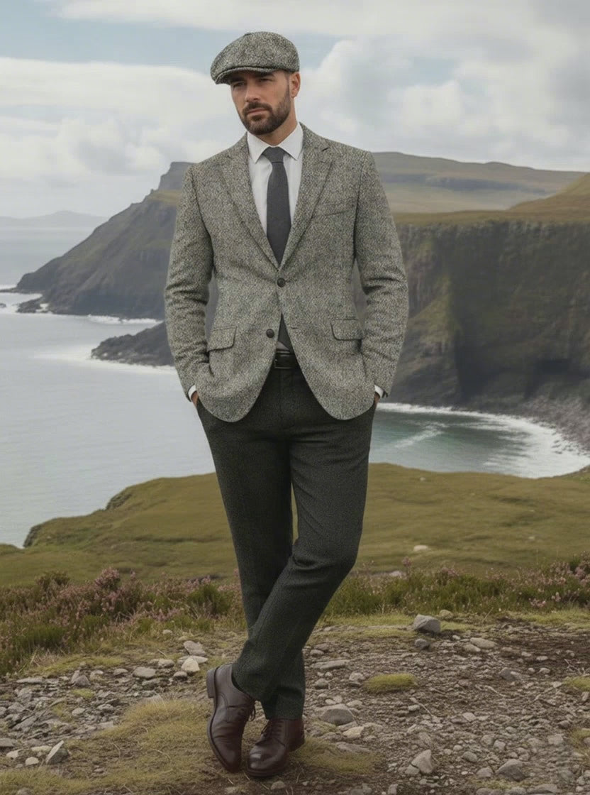 Harris Tweed Graystone Hopsack Jacket – StudioSuits