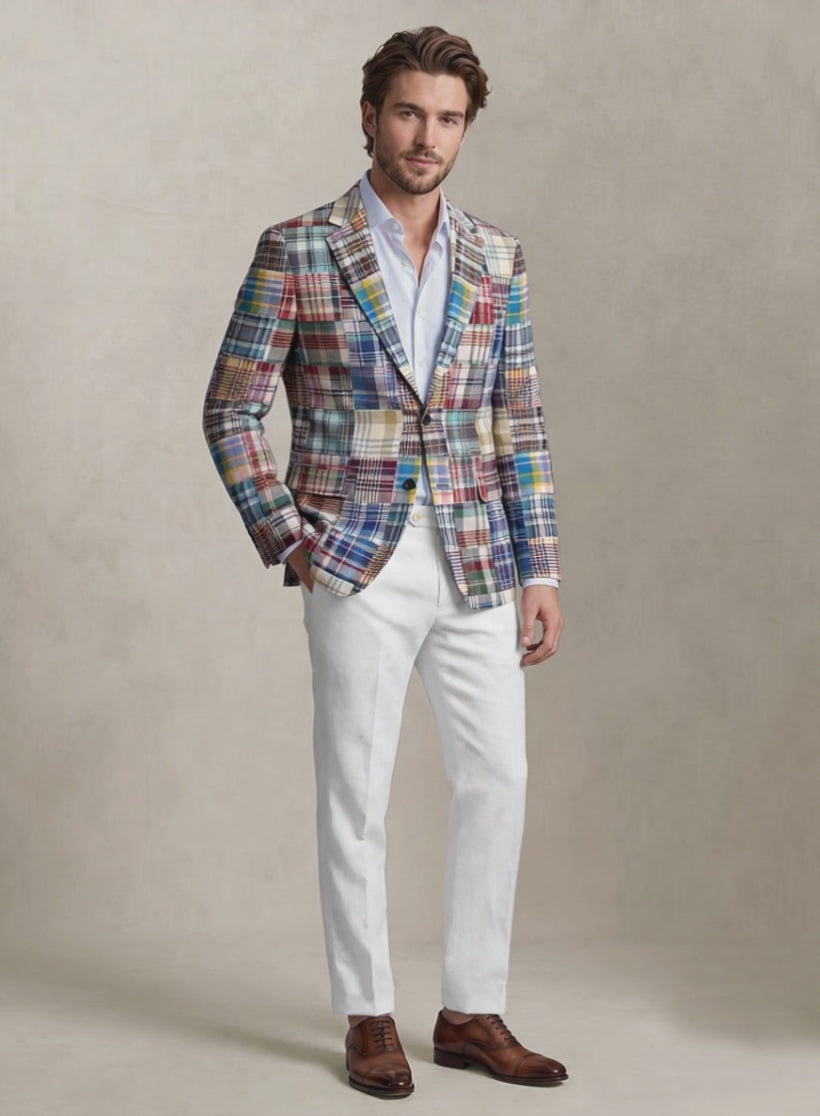 Madras Patchwork Jacket – StudioSuits