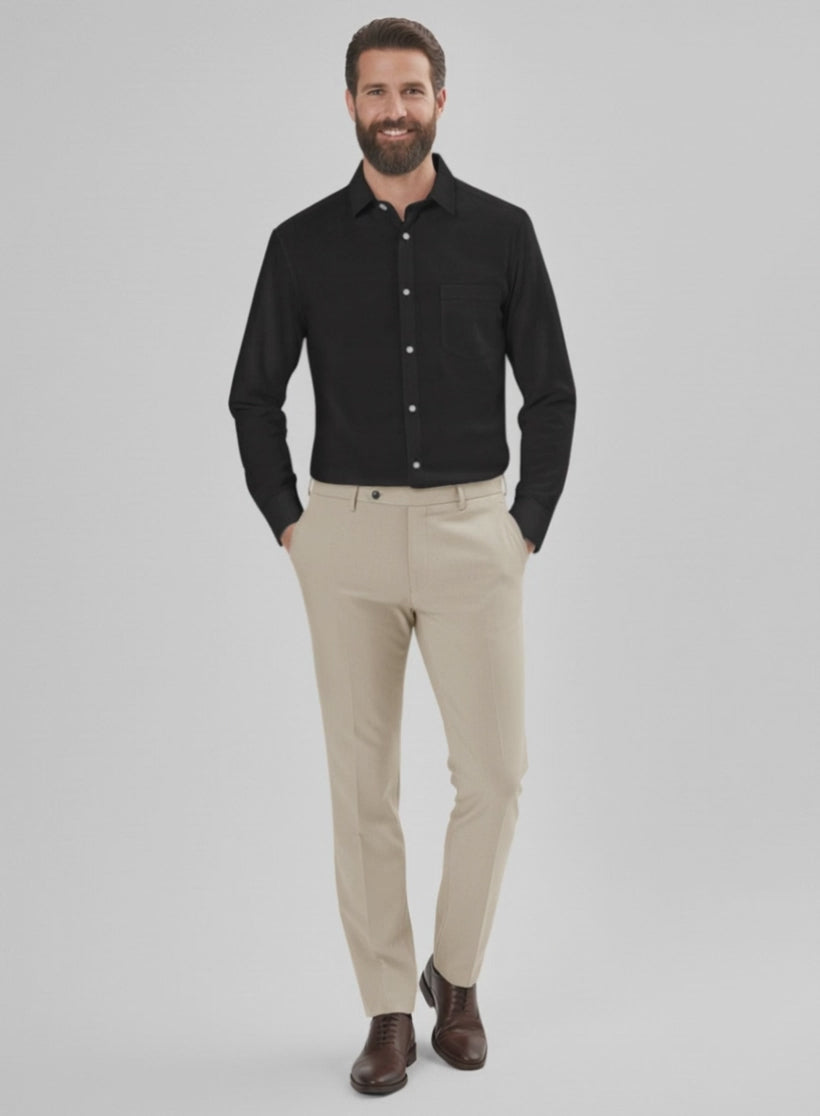 Thomas Mason Black Shirt – StudioSuits