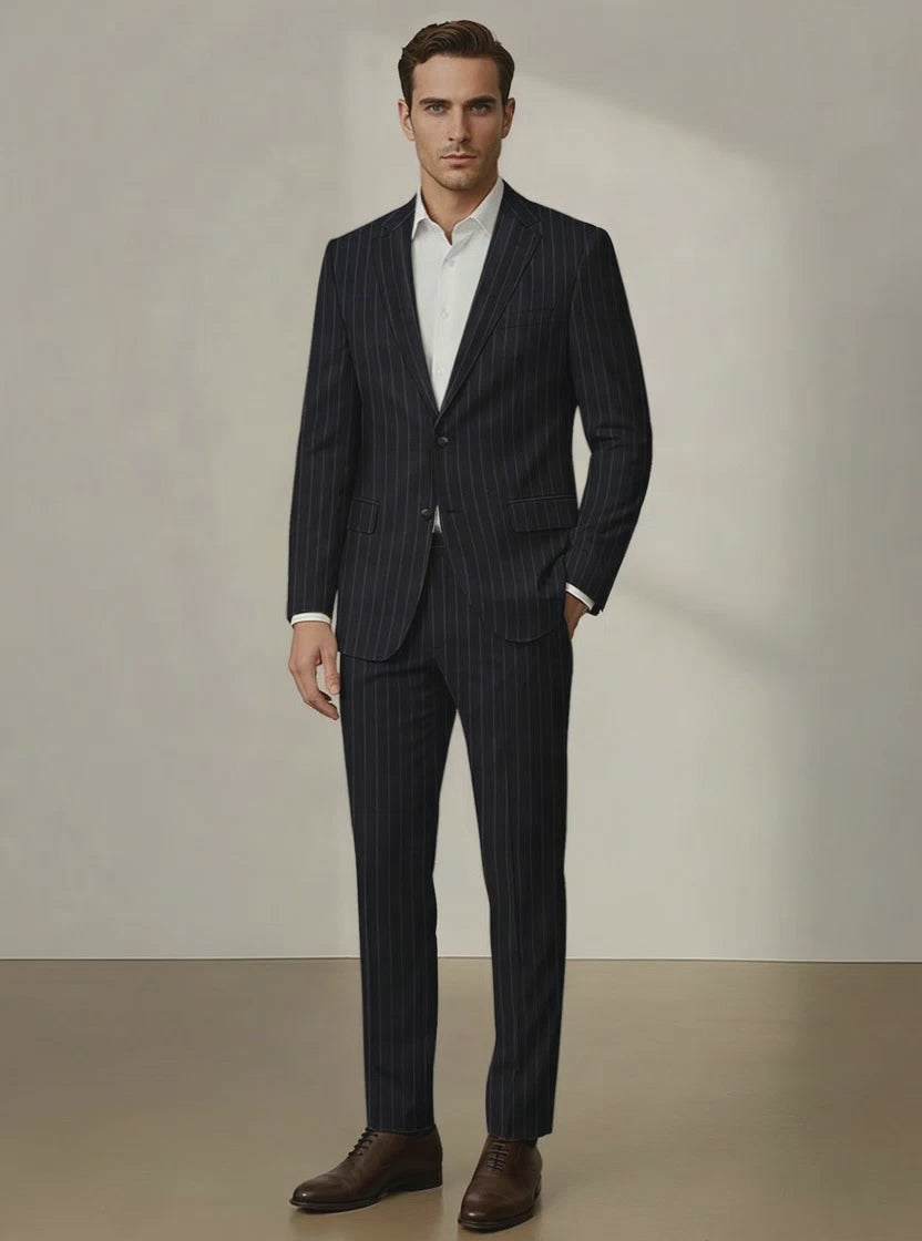 Scabal Dali Godiva Herringbone Wool Cashmere Suit – StudioSuits