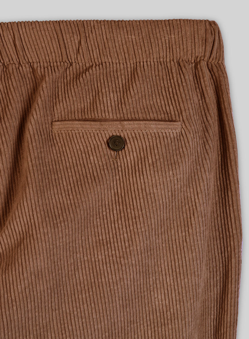 Easy Pants Spring Brown Corduroy - StudioSuits
