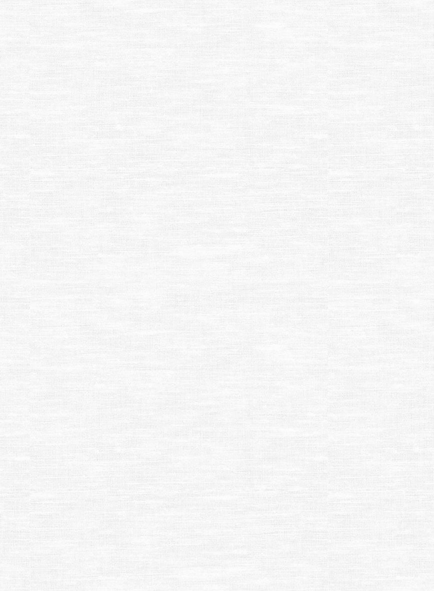 Johnny Collar White Linen Shirt - StudioSuits