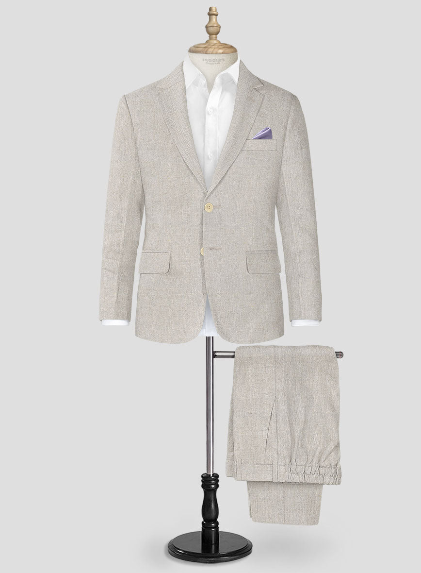 Barn Beige Linen Boys Suit - StudioSuits