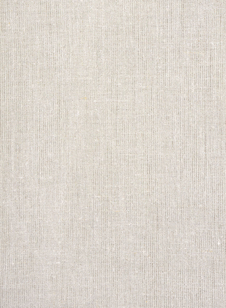 Pure Barn Beige Linen Highland Trousers - StudioSuits