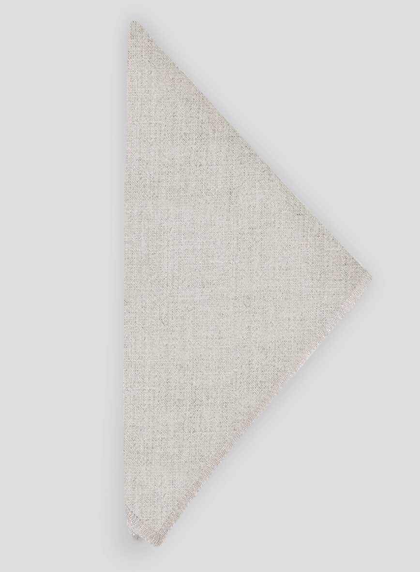 Linen Pocket Square - Barn Beige - StudioSuits