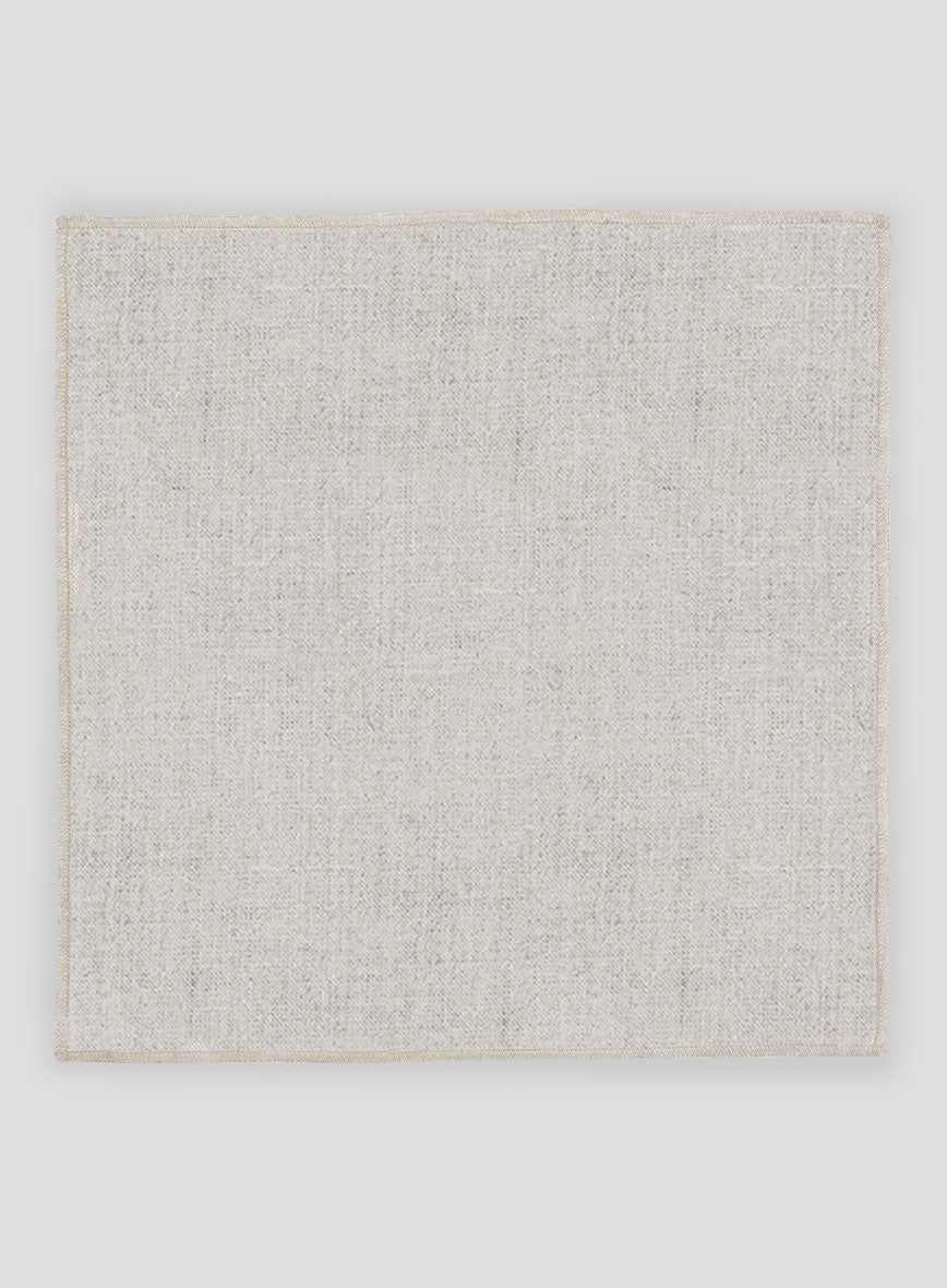 Linen Pocket Square - Barn Beige - StudioSuits