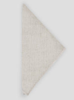 Linen Pocket Square - Barn Beige - StudioSuits