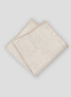 Linen Pocket Square - Pure Barn Beige - StudioSuits