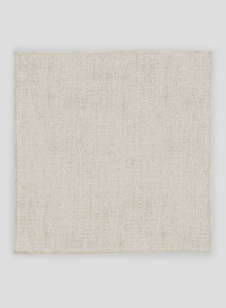 Linen Pocket Square - Barn Beige - StudioSuits
