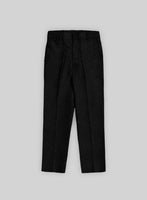 Pure Black Linen Boys Suit - StudioSuits