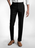 Black Linen Pants - StudioSuits