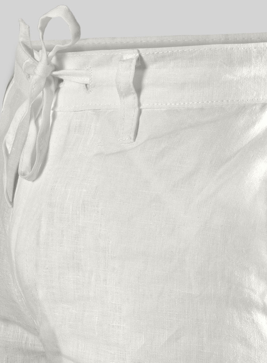 Pure Linen Drawstring Pants - StudioSuits
