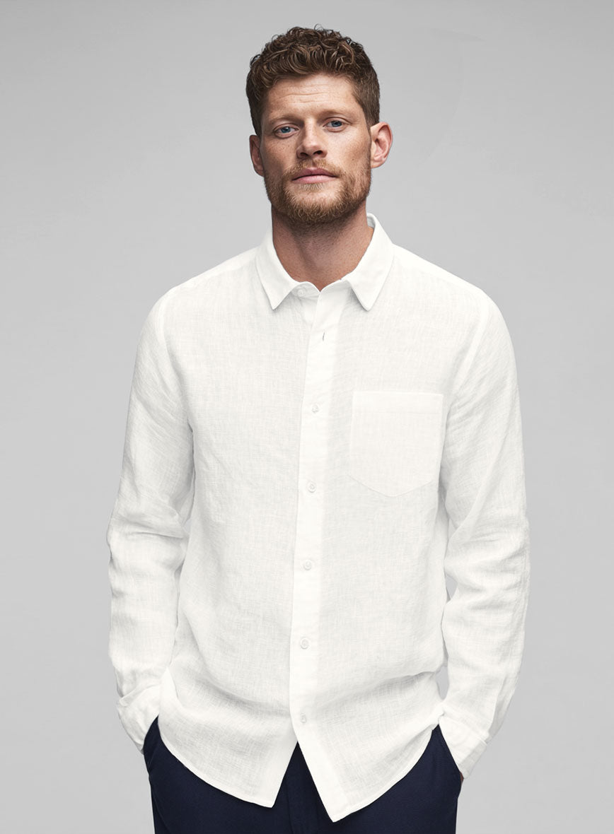 Pure Natural Linen Shirt - StudioSuits