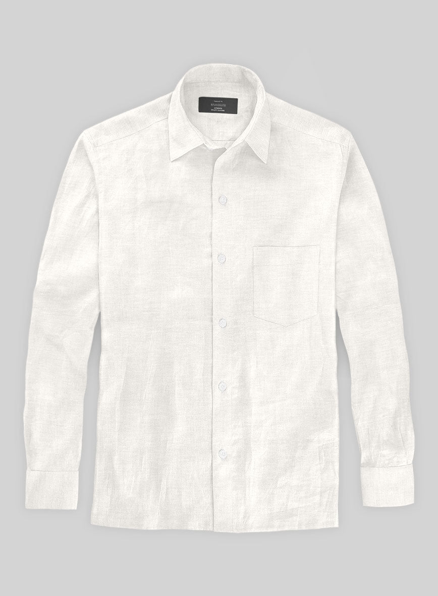 Pure Natural Linen Shirt - StudioSuits