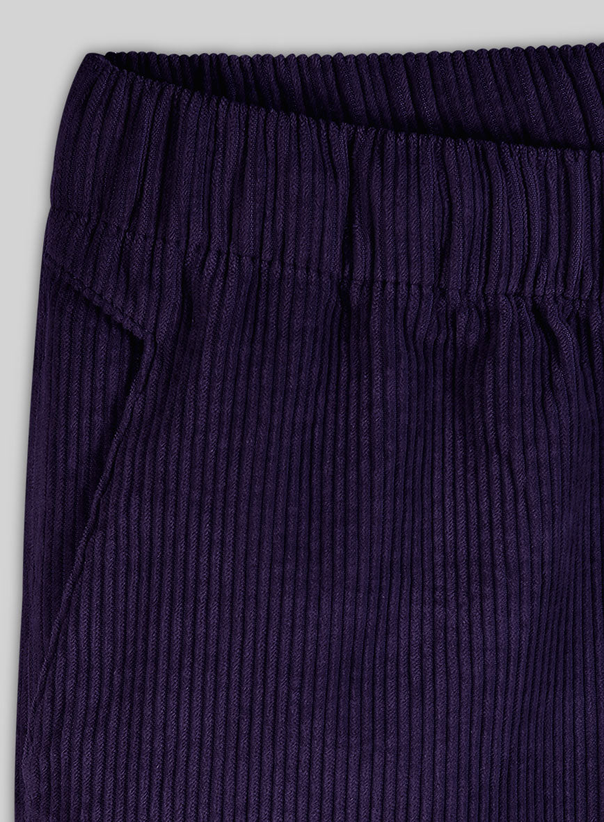 Easy Pants Purple Corduroy - StudioSuits