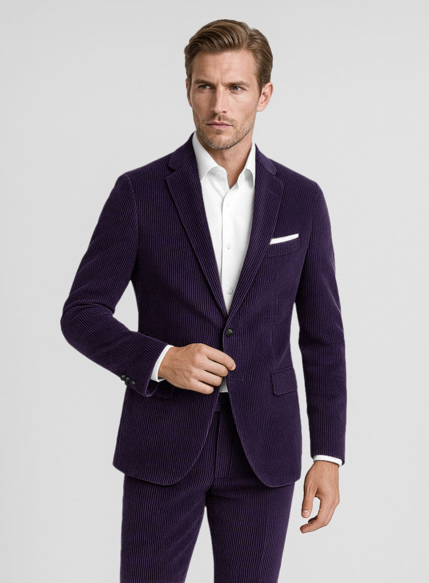 Purple Corduroy Jacket - StudioSuits