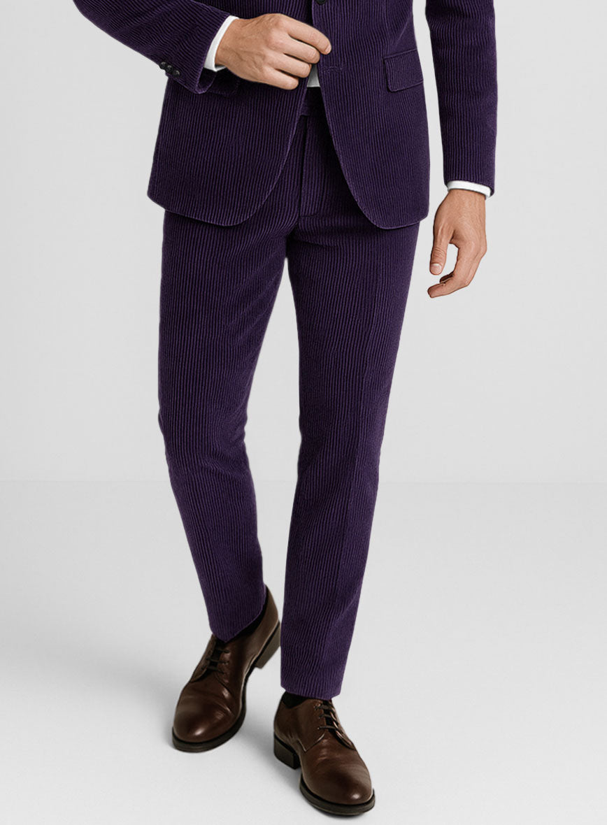 Purple Corduroy Pants - StudioSuits