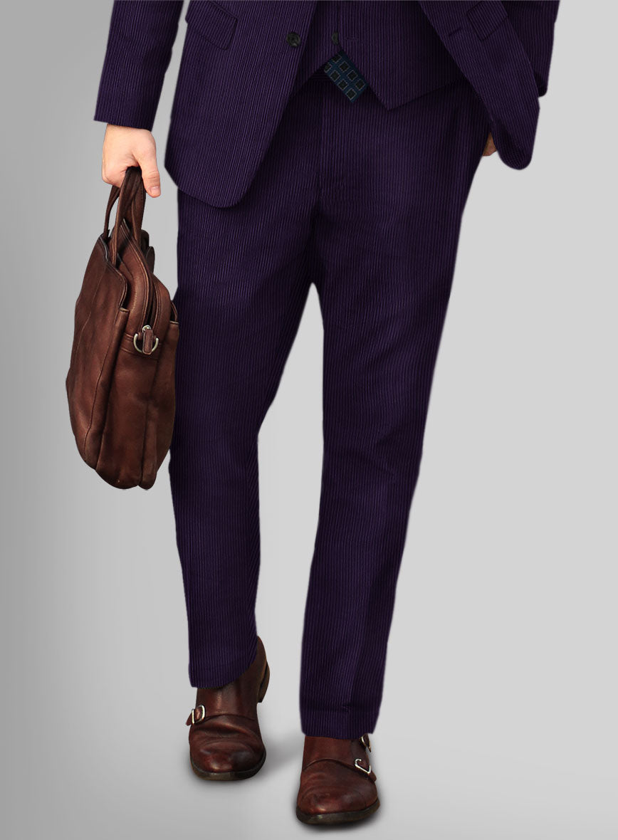 Purple Corduroy Pants - StudioSuits