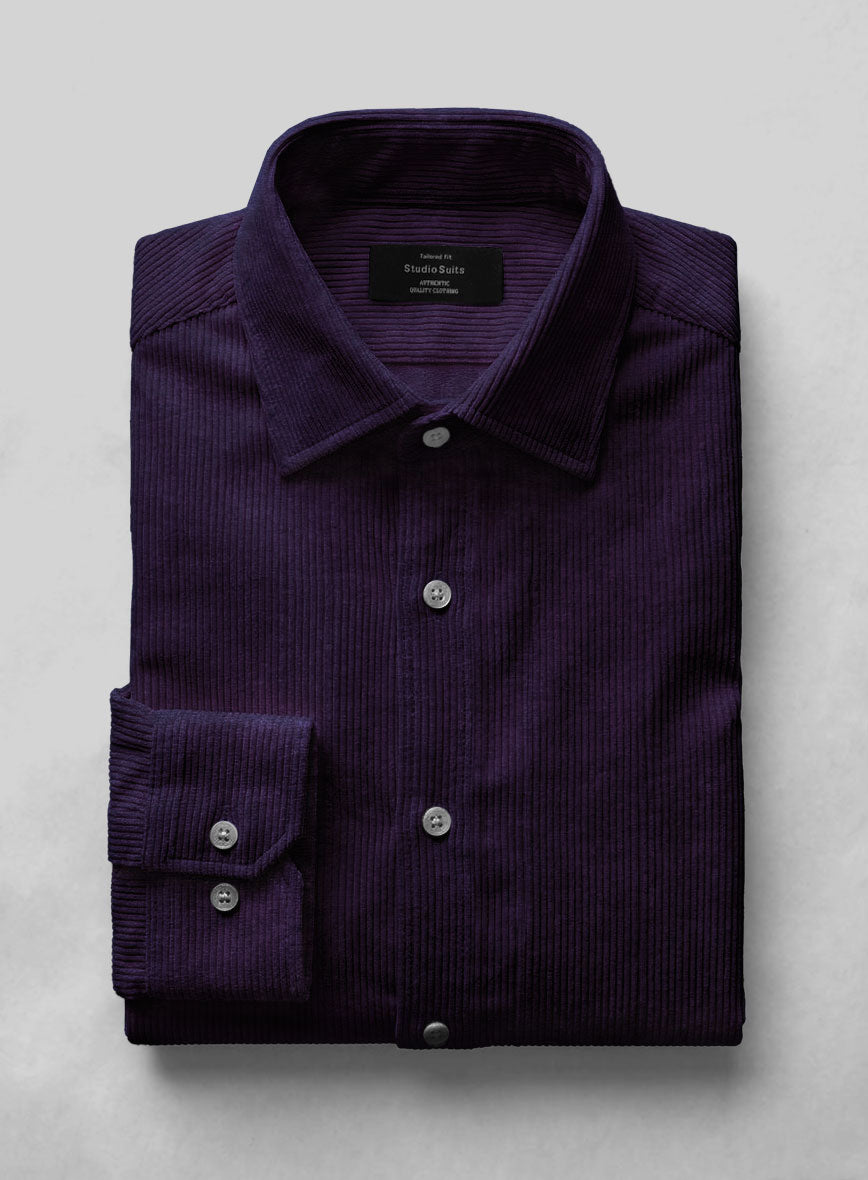 Purple Corduroy Shirt - StudioSuits