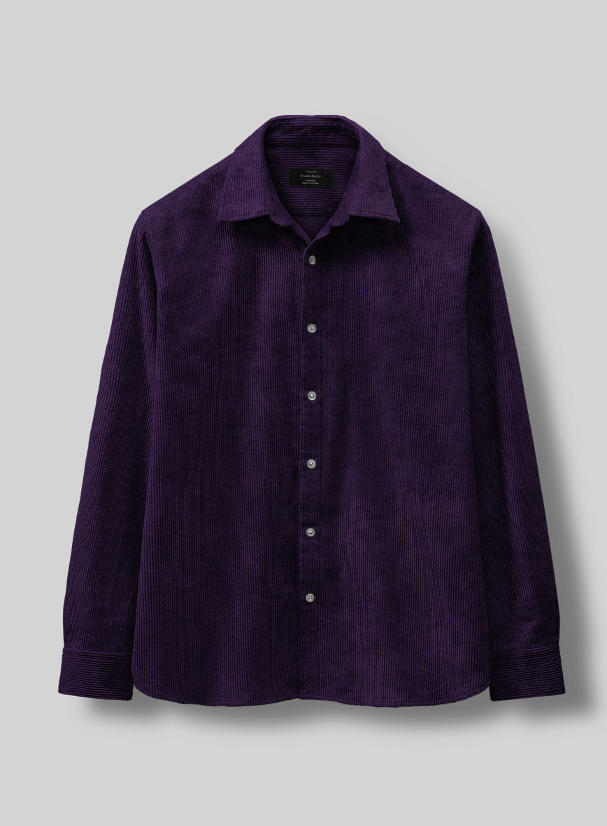 Purple Corduroy Shirt - StudioSuits