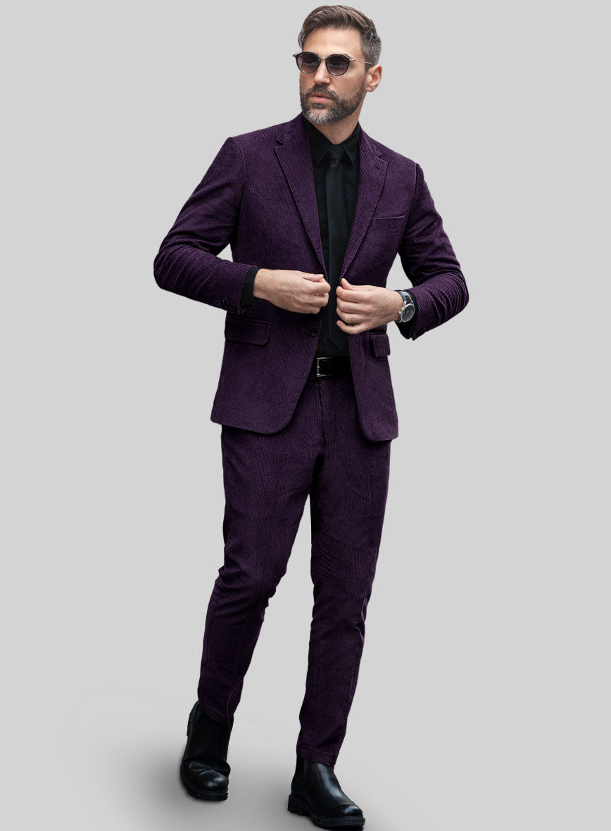 Purple Corduroy Suit - StudioSuits