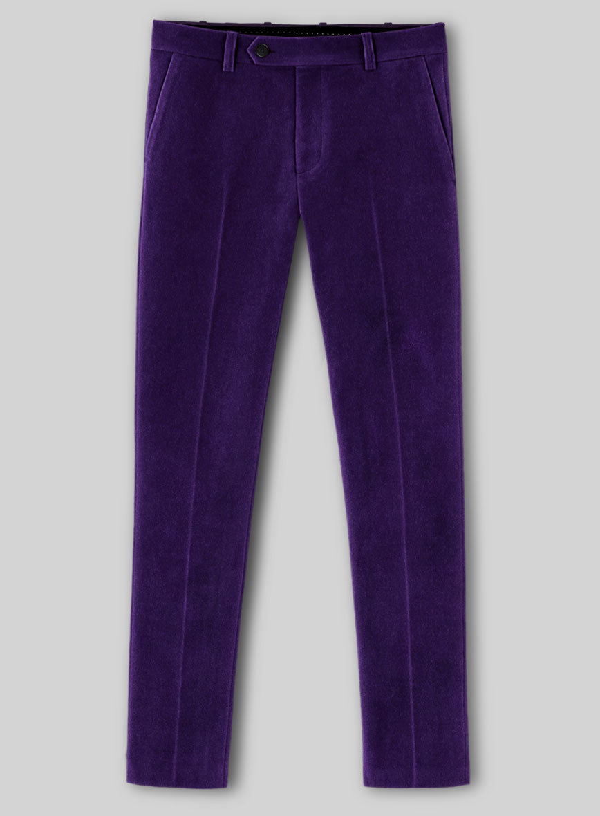 Purple Velvet Pants - StudioSuits