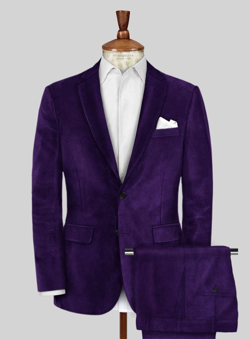 Purple Velvet Suit - StudioSuits