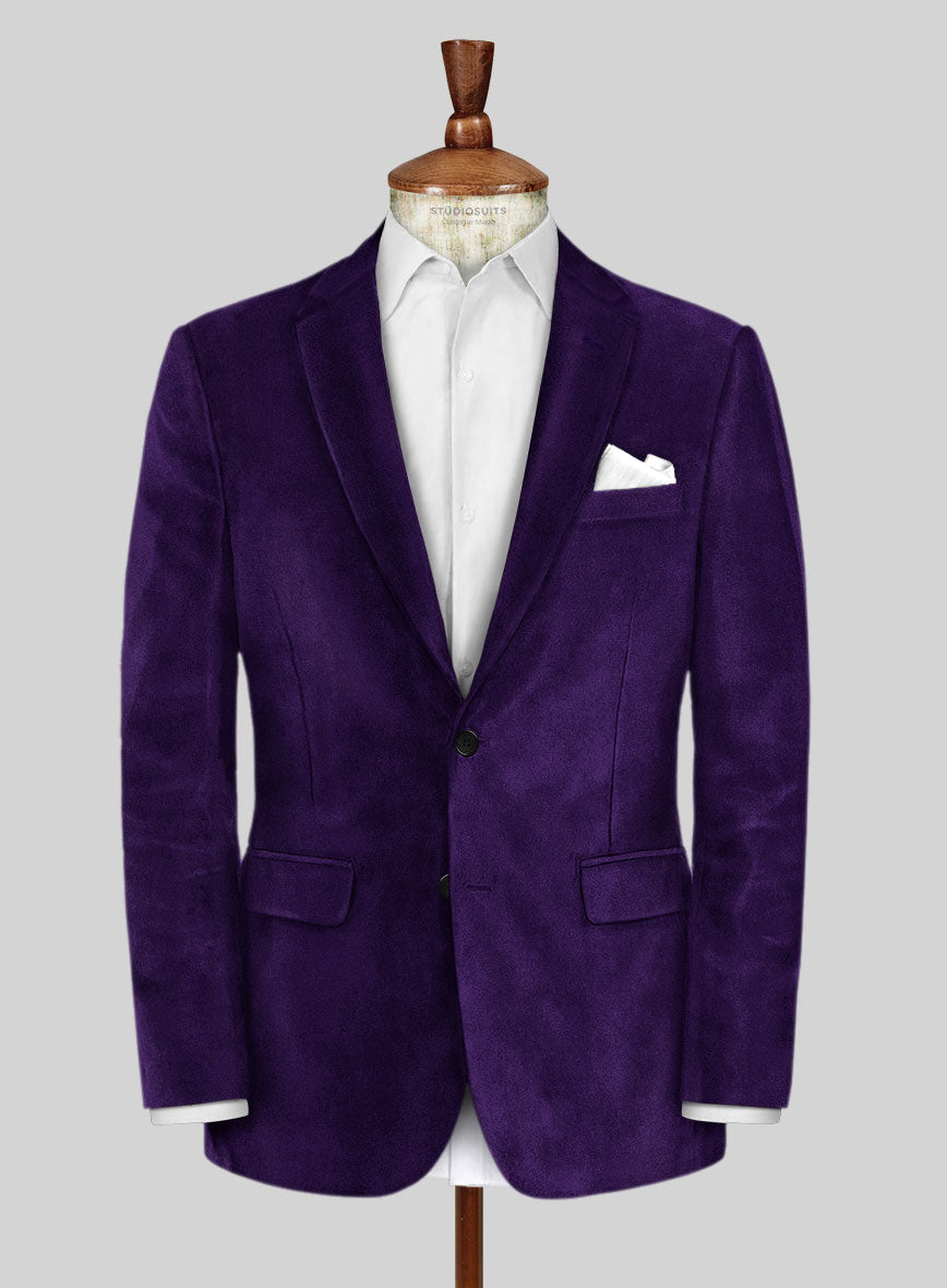 Purple Velvet Suit - StudioSuits