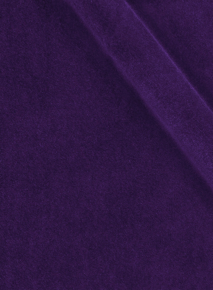 The Golden Bee Purple Velvet Jacket - StudioSuits
