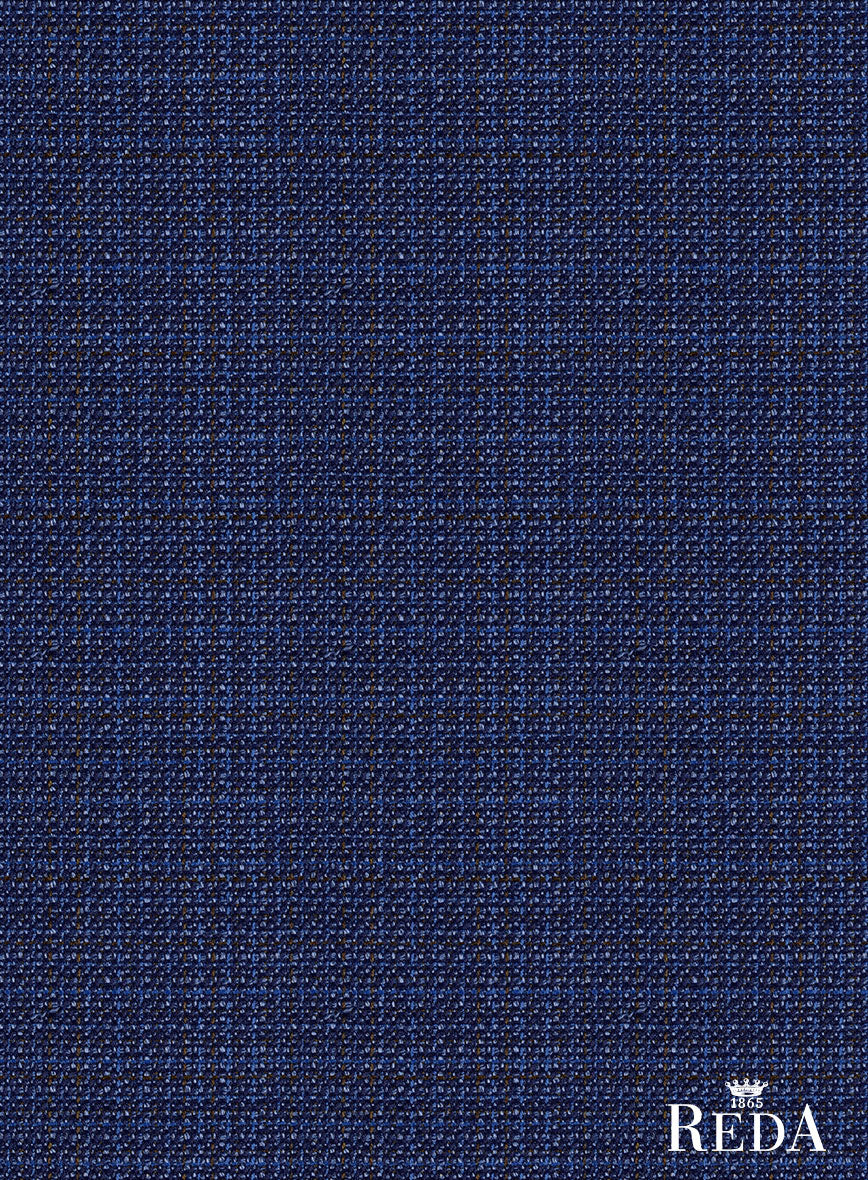 Reda Arijo Royal Blue Wool Jacket - StudioSuits