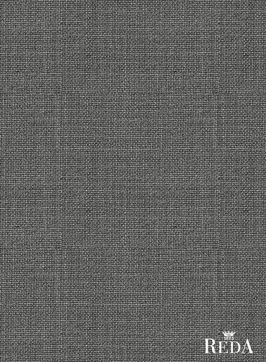 Reda Hopsack Dark Gray Wool Jacket - StudioSuits