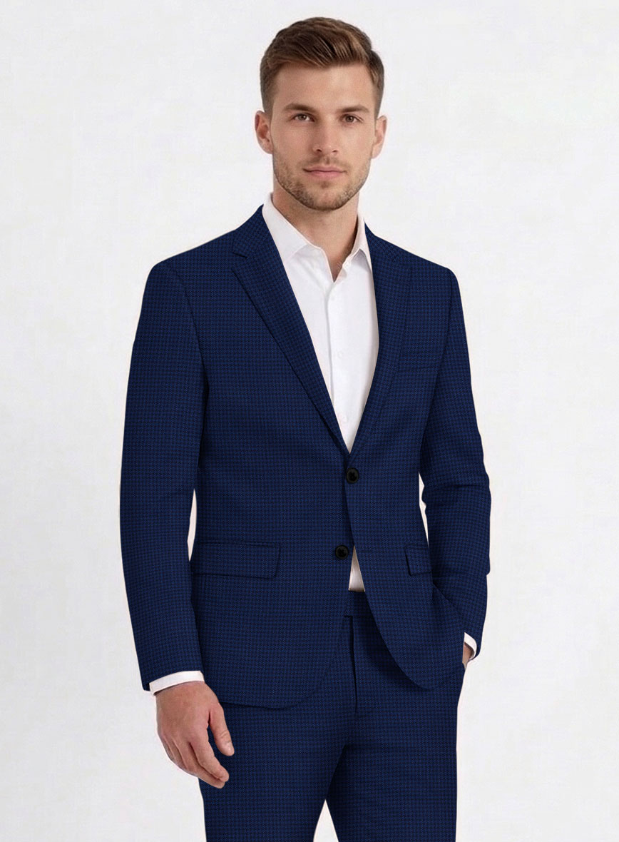 Reda Reyi Blue Wool Jacket - StudioSuits