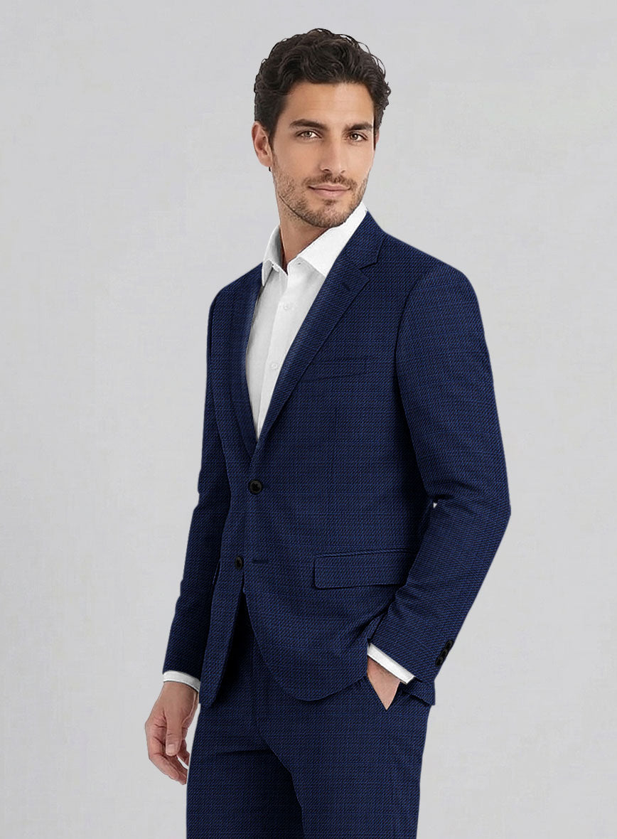 Reda Tomare Blue Wool Jacket - StudioSuits