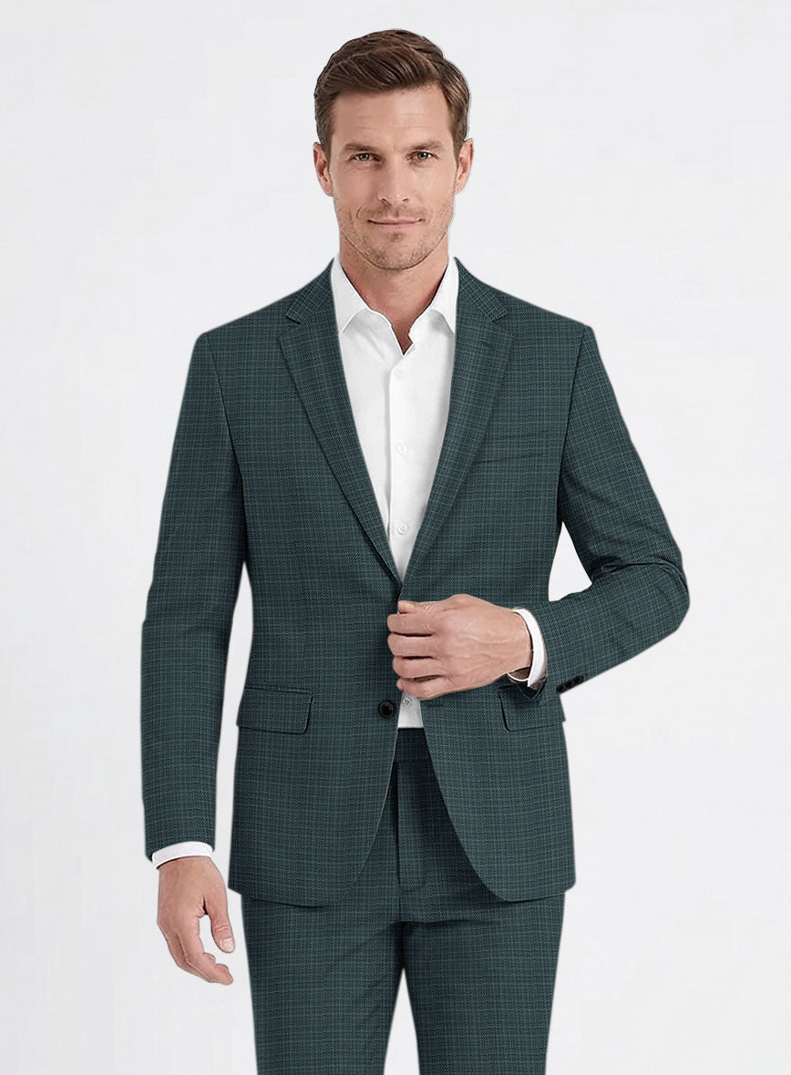 Reda Tomare Green Wool Jacket - StudioSuits