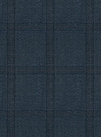 Reda Baltie Blue Checks Wool Jacket - StudioSuits