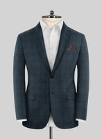 Reda Baltie Blue Checks Wool Suit - StudioSuits