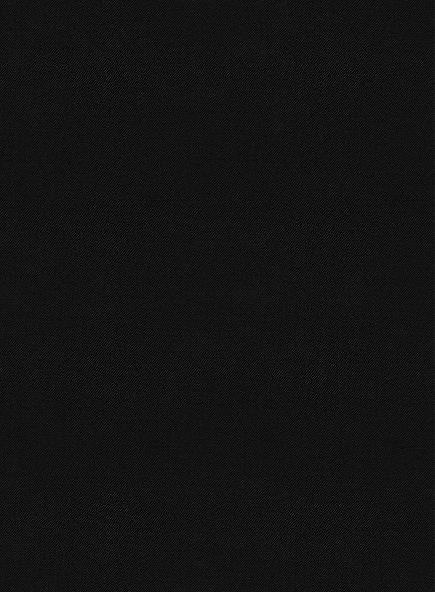 Reda Black Pure Wool Pants - StudioSuits