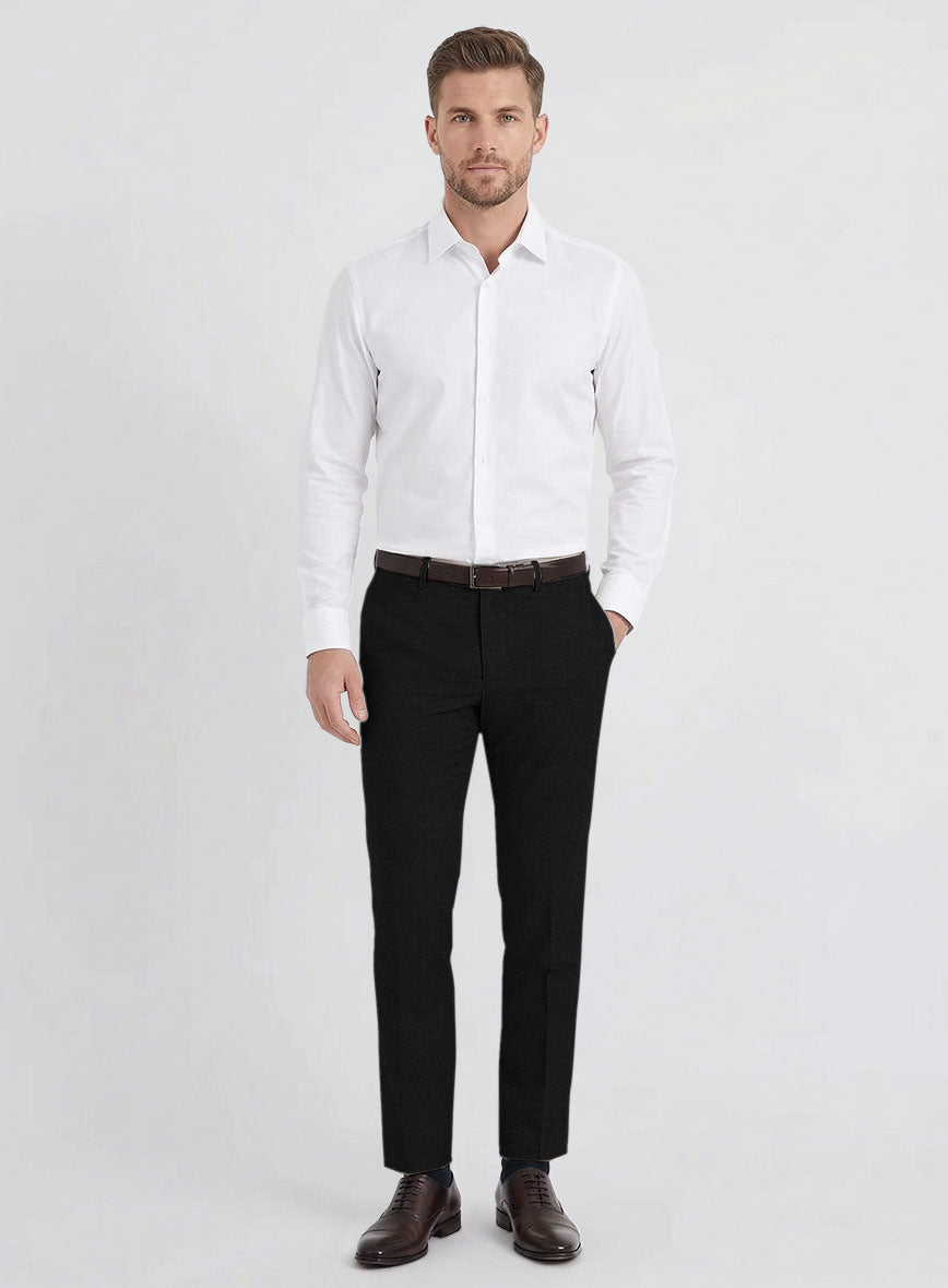 Reda Black Pure Wool Suit - StudioSuits