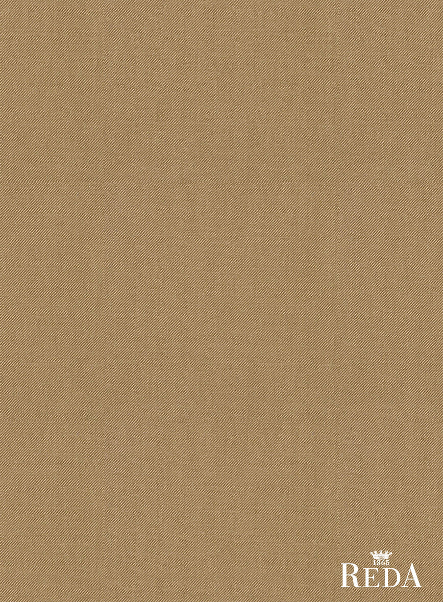 Reda British Khaki Wool Pants - StudioSuits
