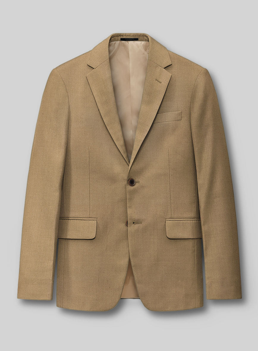 Reda British Khaki Wool Jacket - StudioSuits