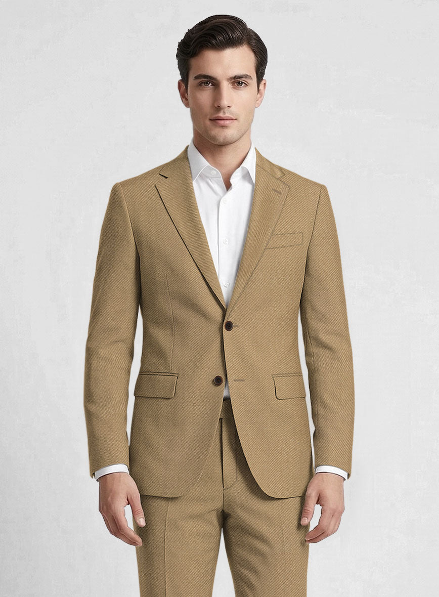 Reda British Khaki Wool Jacket - StudioSuits