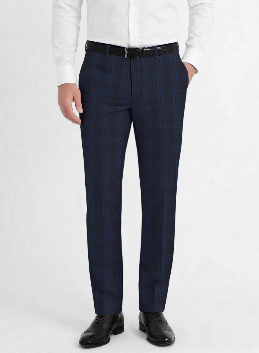 Reda Carli Blue Checks Wool Suit - StudioSuits